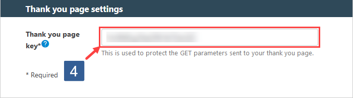 Steps to configure Thank You Page Key for Digistore24
