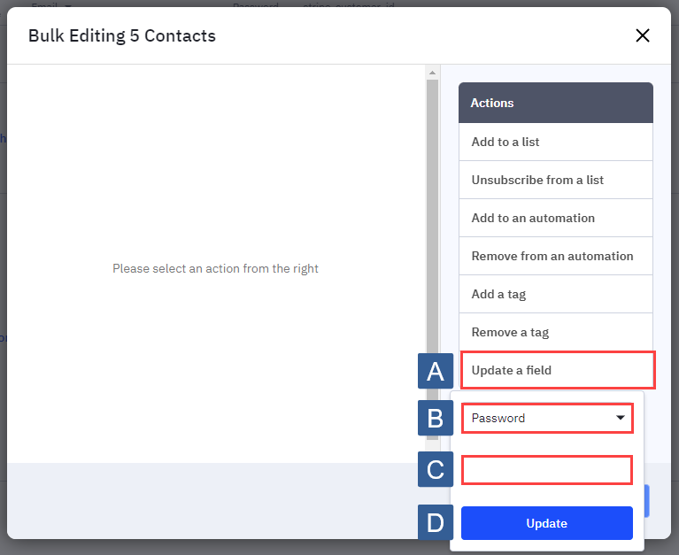 Steps to clear password field