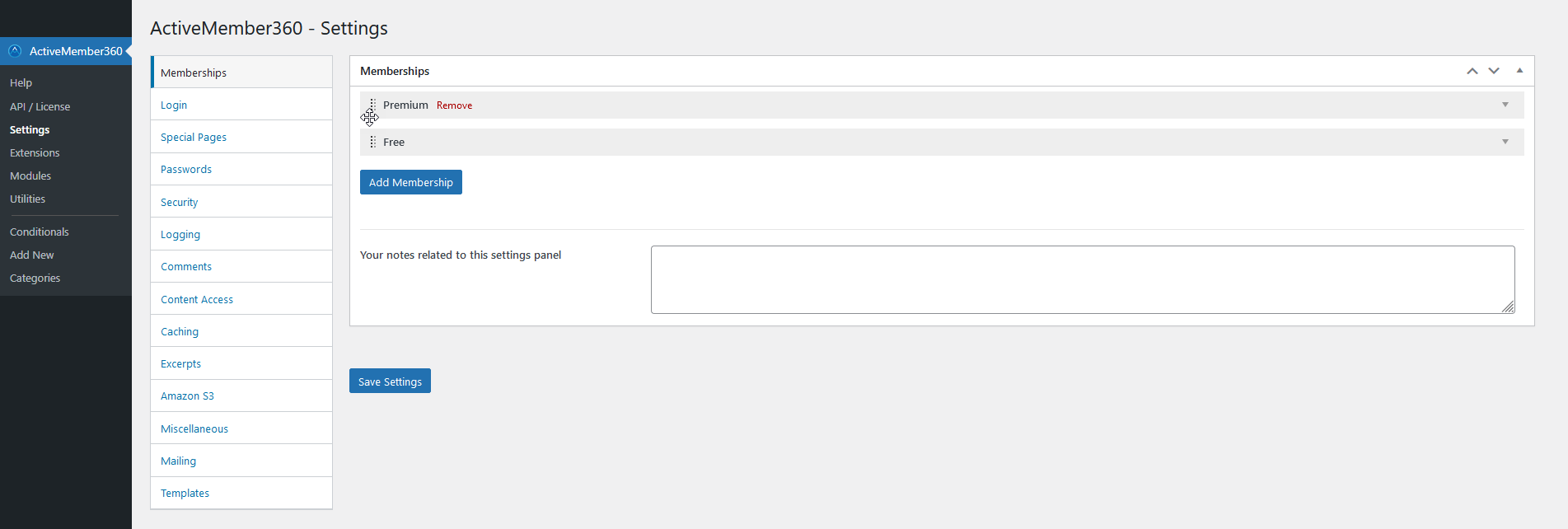 Steps for reordering Memberships