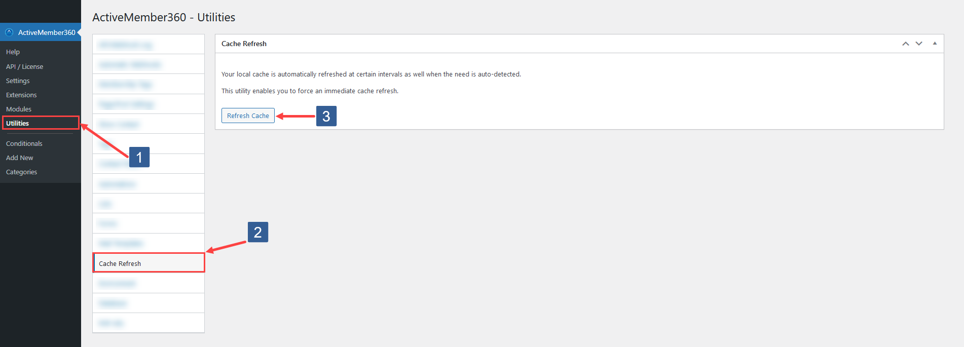 Steps to perform Cache Refresh