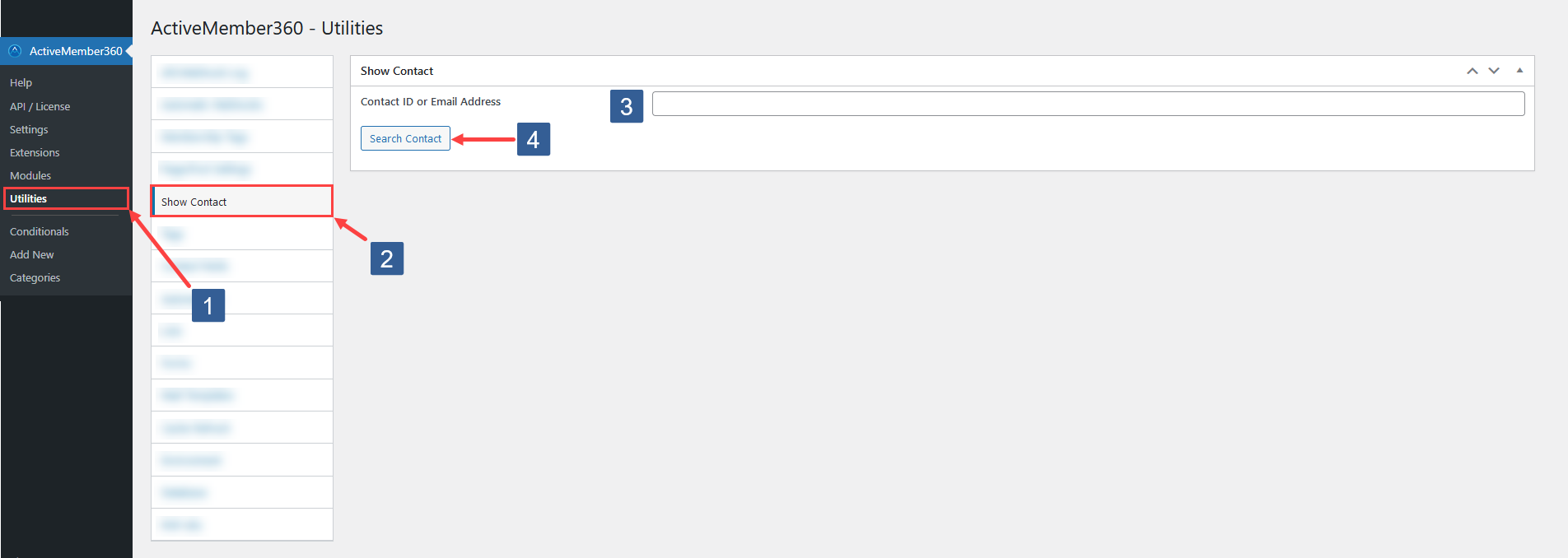 Steps to show ActiveCampaign Contact data