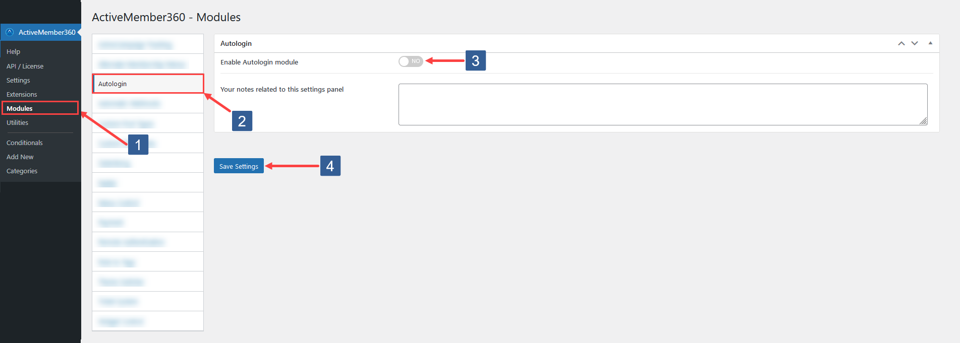 Steps to activate Autologin Module