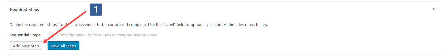 Selecting Add New Step