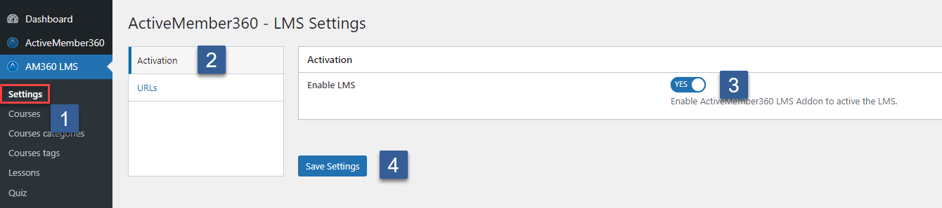 How to activate the ActiveMember360 LMS