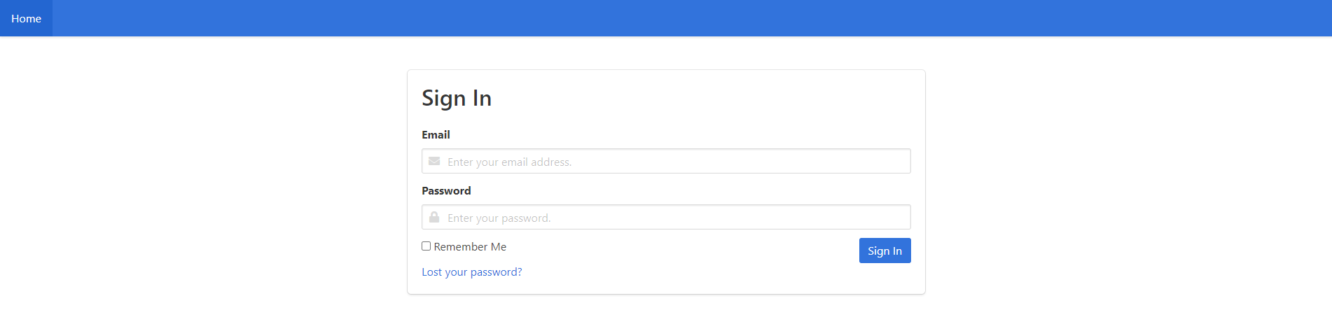 Ticket System Module Login Screen